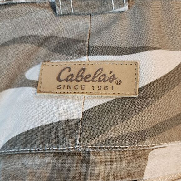 Men's Cabela's zip-up camo hunting pants, 38 X 30 - Picture 6 of 7